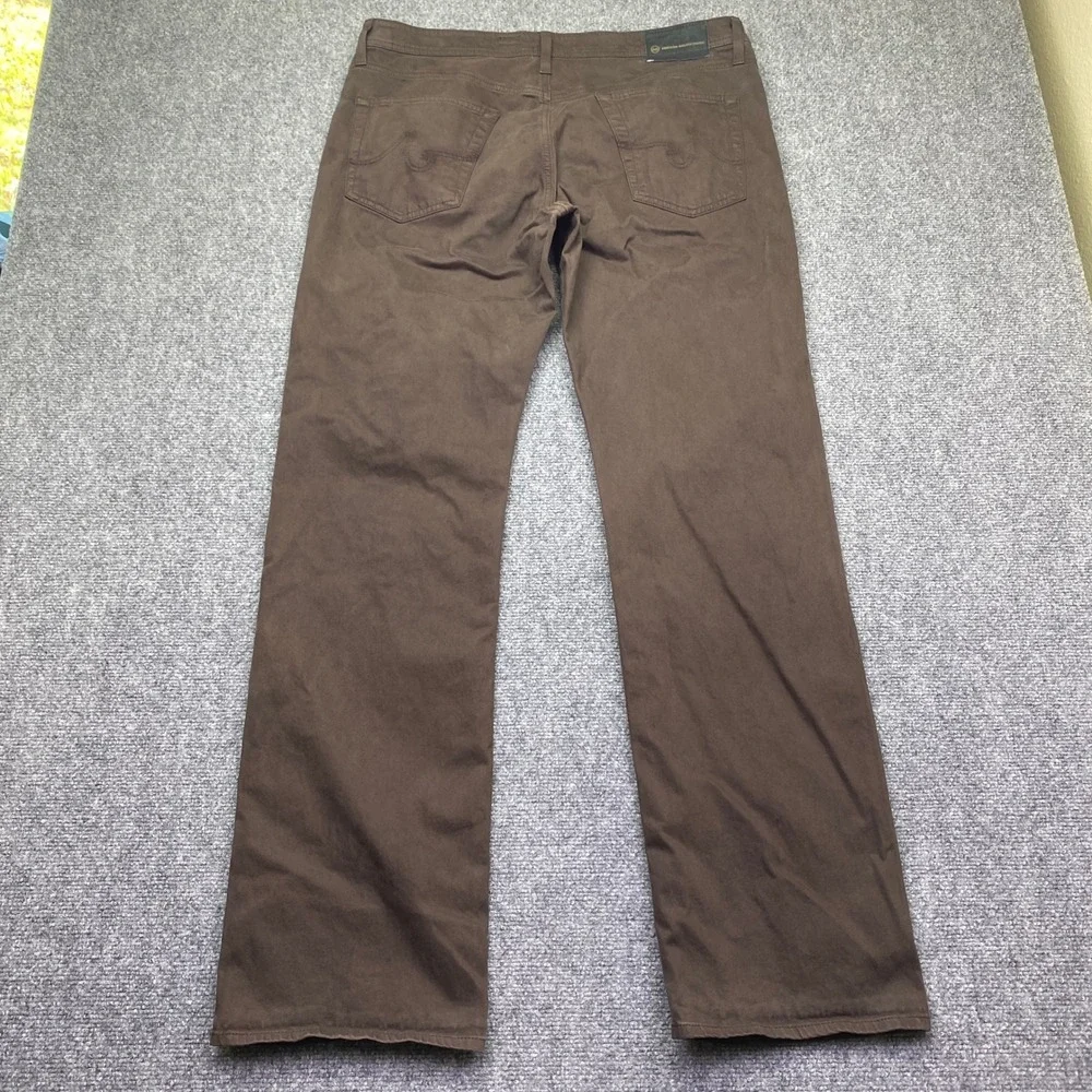 AG Adriano Goldschmied The Protege Straight Leg Pants Brown 36x34 1049SUD-CFF 34